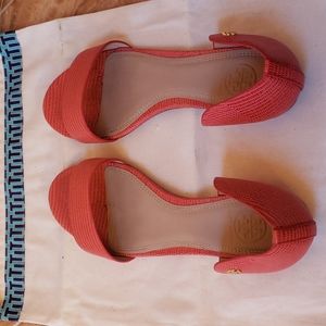 Tory Burch Shoes, Flats size 9M, Used, Dark Orange